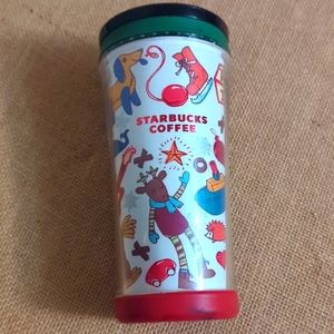 STARBUCKS DINING 8oz PLASTIC KIDS SIPPEE TUMBLER CUP W/ LID CHRISTMAS TOYS